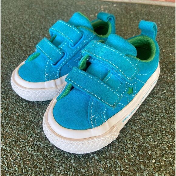 Converse Toddler baby Toddler One Star 2V Ox Hawaiian Ocean Size 4 - Picture 6 of 13